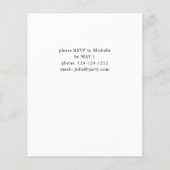 バジェットダスティブルーボホフローラ卒業パーティー チラシ (裏面)