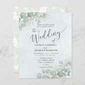 バジェットダスティブルーユーカリプトゥスウォーター結婚カラー (正面/裏面)