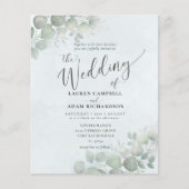 バジェットダスティブルーユーカリプトゥスウォーター結婚カラー (正面)