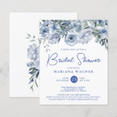 バジェットダスティブルーロマンチックフローラブライダルシャワー (正面/裏面)