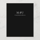 バジェットダスティブルー&ウィーフローラブラック結婚ズフライヤー チラシ (裏面)