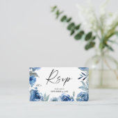 バジェットダスティブルー&ブルーフローラ2SM食事RSVP エンクロージャーカード (スタンド正面)