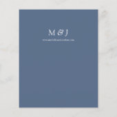 バジェットダスティブルー&ホワイトオンブルー結婚フローラ (裏面)