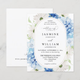 バジェットダスティブルー&ホワイトフローラ結婚ズ