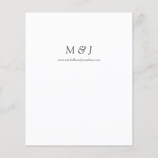 バジェットダスティブルー&ホワイトフローラ2結婚ズフライヤー チラシ (裏面)