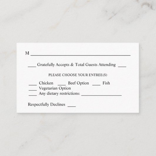 バジェットダスティブルー&赤面ピンクフローラ2SM食事RSVP エンクロージャーカード (裏面)