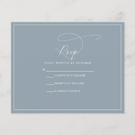 バジェットダスティブルーRSVPフライヤー チラシ