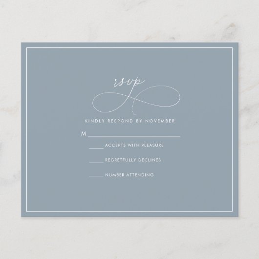 バジェットダスティブルーRSVPフライヤー チラシ (正面)