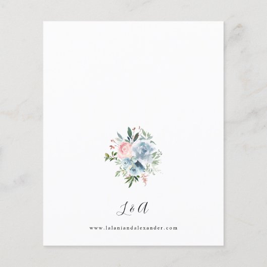 バジェットダスティベイビーブルー赤面ピンク結婚2ズフライヤー チラシ (裏面)