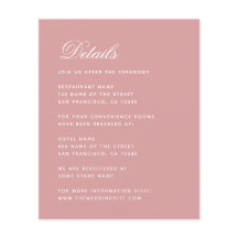 バジェットダスティ結婚バラの詳細シンプルピンクカード