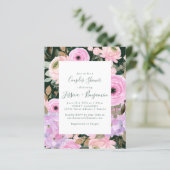 バジェットダークグリーン薄紫ボタニカルカップルのシャワー (スタンド正面)