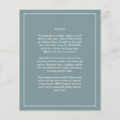 バジェットダークセージ緑のモノクローム結婚ズ (裏面)