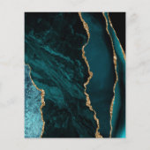 バジェットダークティール（緑がかった色）金ゴールドアゲ結婚ート (裏面)