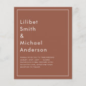 バジェットダークテラコッタモノクロ結婚ズ (正面)