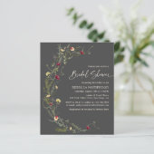 バジェットチャコールグレーワイルドフラワーブライダルシャワー (スタンド正面)