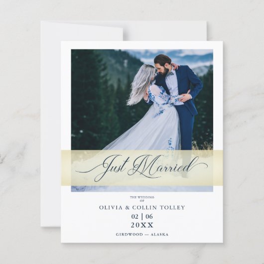 バジェットチープフォトたった今結婚しましたハンドレター引用文 (正面)