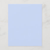 バジェットツインボーイズ赤ちゃんシャワー招待状 (裏面)