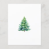 バジェットツリークリスマスホリデーパーティー招待状 (裏面)