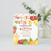 バジェットツーティフルーティセカンドバースデーパーティー招待状 (スタンド正面)