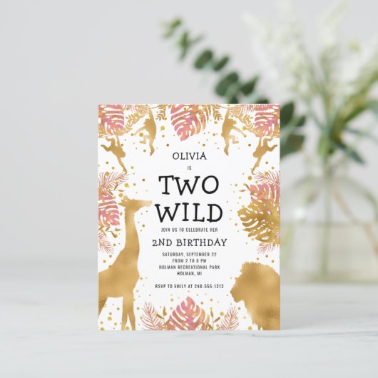 バジェットツーワイルドピンクガールズセカンドバースデー招待状 (スタンド正面)