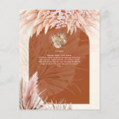 バジェットティーパーティーブライダルシャワーパンパスグラス (裏面)