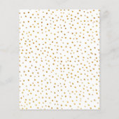 バジェットティーパーティー誕生日-金ゴールドホワイトピンク招待状 チラシ (裏面)