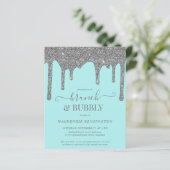 バジェットティール（緑がかった色）シルバーグリッタードリップスブランチバブリー (スタンド正面)