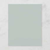 バジェットテディベアグリーナリーベビーシャワー招待状 (裏面)