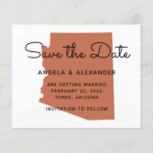 バジェットテラコッタアリゾナ結婚式の日付を保存 (正面)