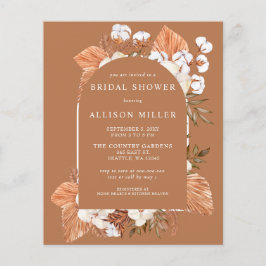 バジェットテラコッタアーチブライダルシャワー招待