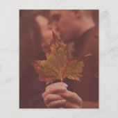 バジェットテラコッタイチョウ結婚式招待状 (裏面)