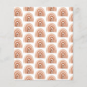 バジェットテラコッタウォーターカラーレインボーベビーシャワー (裏面)