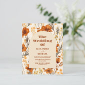 バジェットテラコッタウォーターカラーワイルドフラワー結婚ズ (スタンド正面)