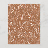 バジェットテラコッタクリスマスタイポグラフィ写真 (裏面)