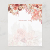 バジェットテラコッタバラパンパスグラス結婚フローラ (裏面)