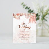 バジェットテラコッタバラパンパスグラス結婚フローラ (スタンド正面)