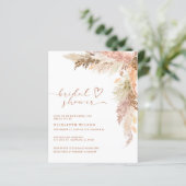 バジェットテラコッタパンパスグラスブライダルシャワー (スタンド正面)