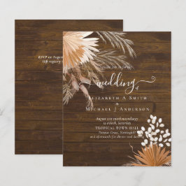 バジェットテラコッタパンパスグラス結婚トロピカル