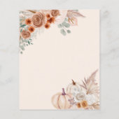 バジェットテラコッタパンパスパンプキンス秋ベビーシャワー (裏面)