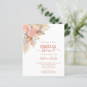 バジェットテラコッタパンパスブライダルシャワー招待 (スタンド正面)