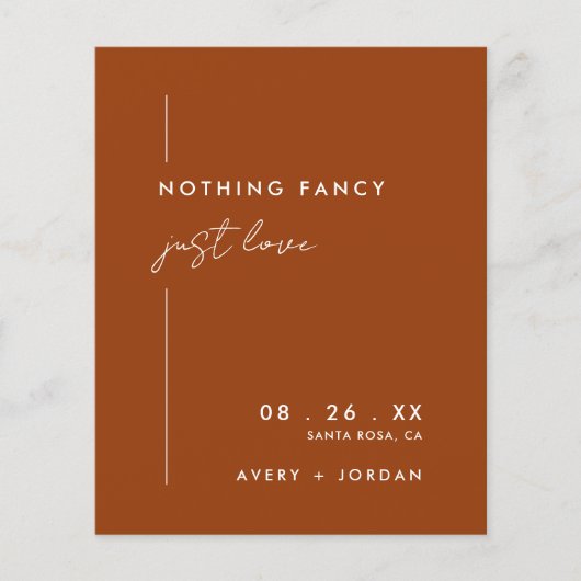 バジェットテラコッタファンシーNothing Just 結婚 Love (正面)