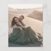 バジェットテラコッタフォト結婚式招待状フライヤー チラシ (裏面)