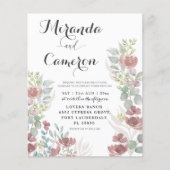 バジェットテラコッタフローラウォーター結婚カラー (正面)