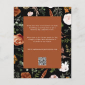 バジェットテラコッタフローラスタン結婚式招待状 チラシ (裏面)