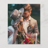 バジェットテラコッタフローラフォトラヴ感謝してい結婚ィーズ (裏面)