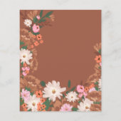 バジェットテラコッタフローラ80th誕生日招待状 (裏面)