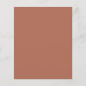 バジェットテラコッタブロージブライダルシャワー招待 (裏面)