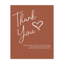 バジェットテラコッタベビーシャワーありがとう