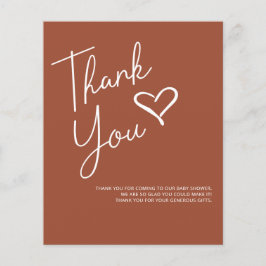 バジェットテラコッタベビーシャワーありがとう