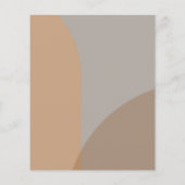 バジェットテラコッタボホアーチ結婚式招待状 (裏面)